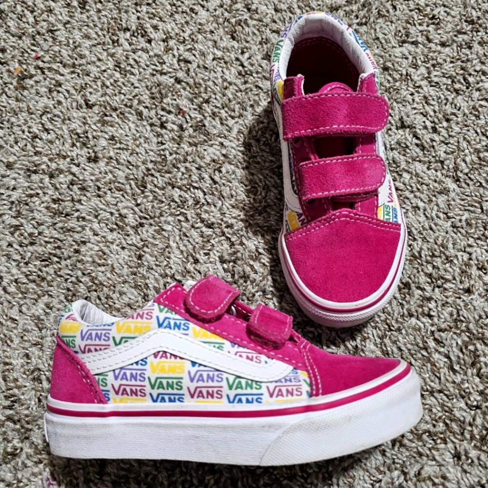 Vans Old Skool V Rainbow Vans Cabaret and True White Kids Size 11